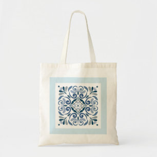 Indochine Tile Pattern Tote Bag