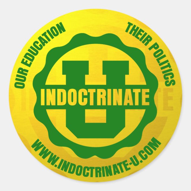 "Indoctrinate U" Round Sticker Pack (Front)