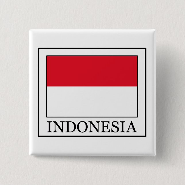 Indonesia 15 Cm Square Badge (Front)