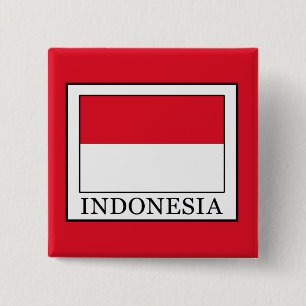 Indonesia 15 Cm Square Badge