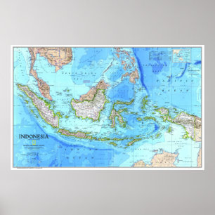" Indonesia: 1996/today - Detailed map... Poster