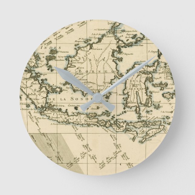 Indonesia and the Philippines Round Clock (Front)