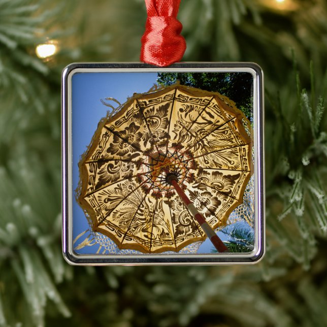 Indonesia, Bali | Temple Umbrella Metal Tree Decoration (Tree)