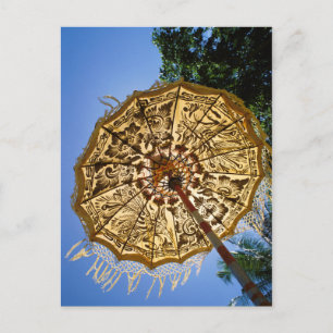 Indonesia, Bali Temple Umbrella Postcard