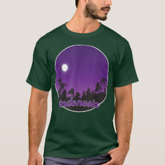 indonesia By night with Palms T-Shirt