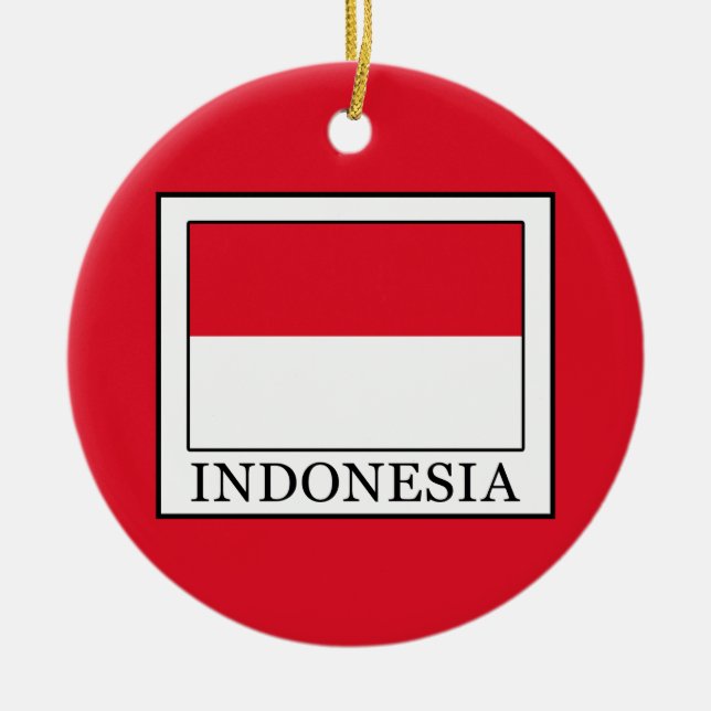 Indonesia Ceramic Tree Decoration (Front)