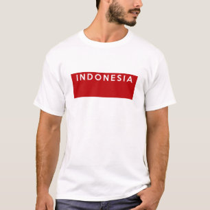 indonesia country flag text name T-Shirt