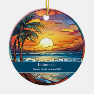 Indonesia Custom Beach Vacation Ceramic Tree Decoration