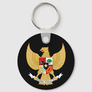 indonesia emblem key ring