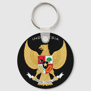 indonesia emblem key ring