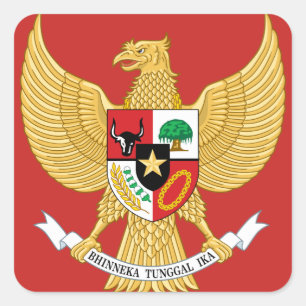 indonesia emblem square sticker