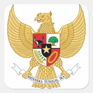 indonesia emblem square sticker