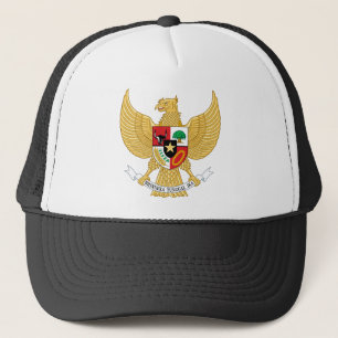 indonesia emblem trucker hat
