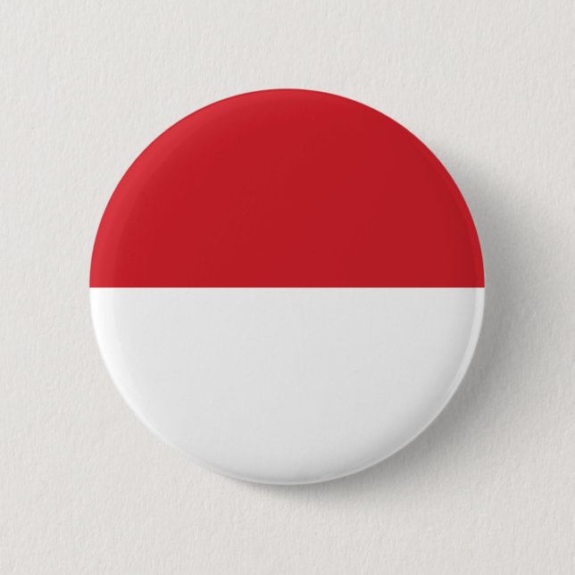 Indonesia flag 6 cm round badge (Front)