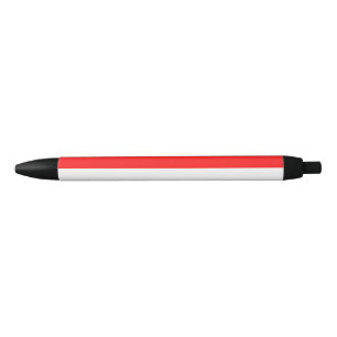 Indonesia Flag Black Ink Pen