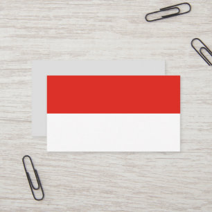 Indonesia flag business card