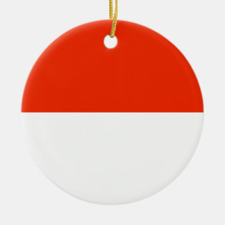 Indonesia Flag Ceramic Tree Decoration