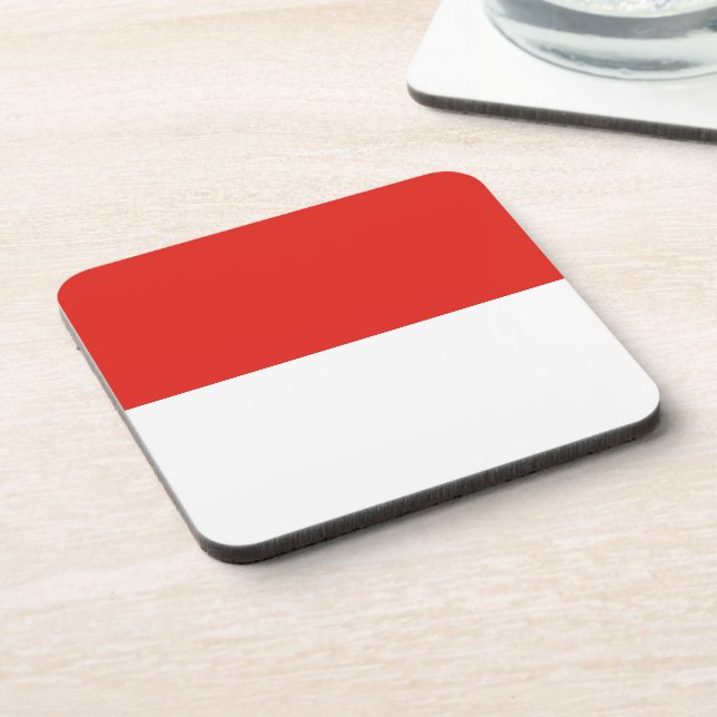 Indonesia flag coaster (Left Side)