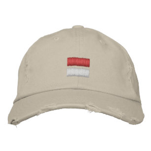 Indonesia Flag Embroidered Baseball Cap