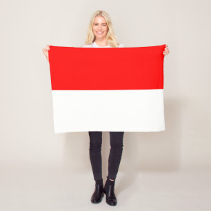 Indonesia Flag Fleece Blanket
