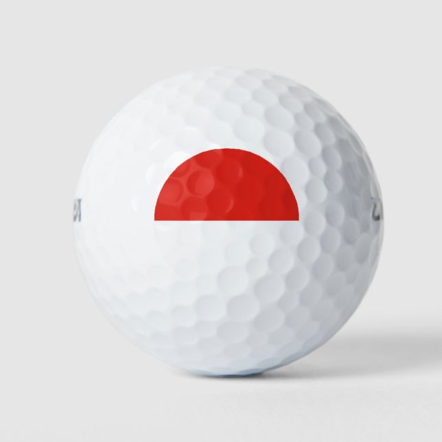 Indonesia flag golf balls (Front)