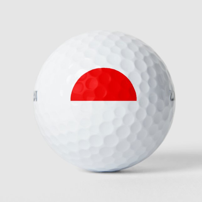 Indonesia Flag Golf Balls (Front)