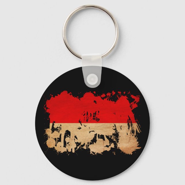Indonesia Flag Key Ring (Front)