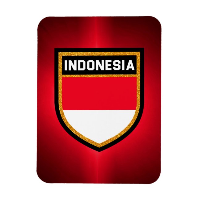 Indonesia Flag Magnet (Vertical)