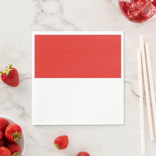 Indonesia flag napkin (Insitu)