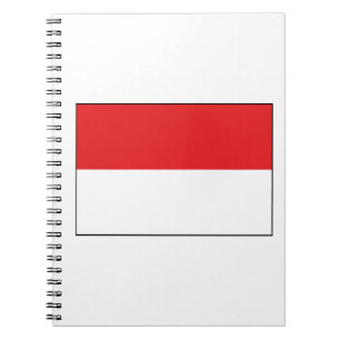 Indonesia Flag Notebook
