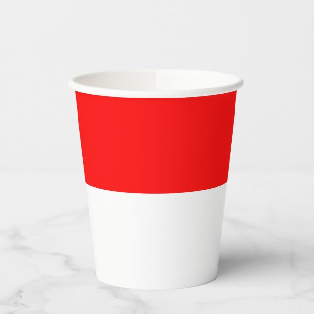 Indonesia Flag Paper Cups (Left)