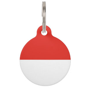 Indonesia flag pet tag