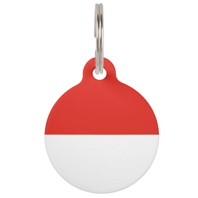 Indonesia flag pet tag (Front)