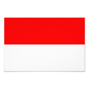 Indonesia Flag Photo Print