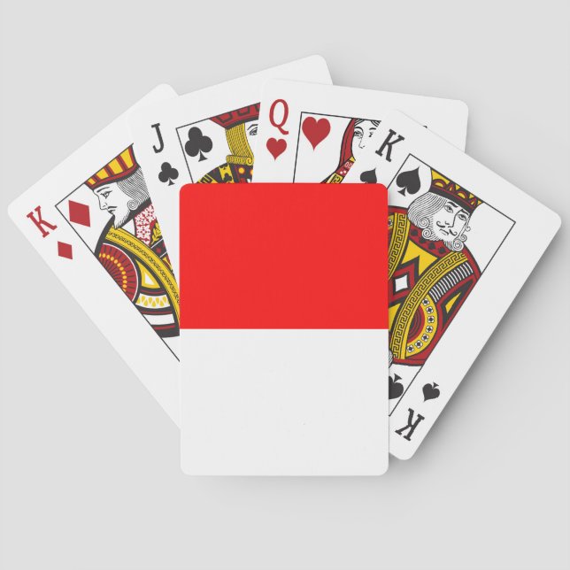 Indonesia Flag Playing Cards (Back)