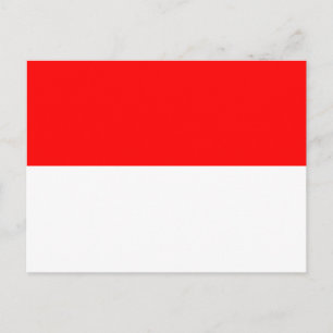 Indonesia Flag Postcard