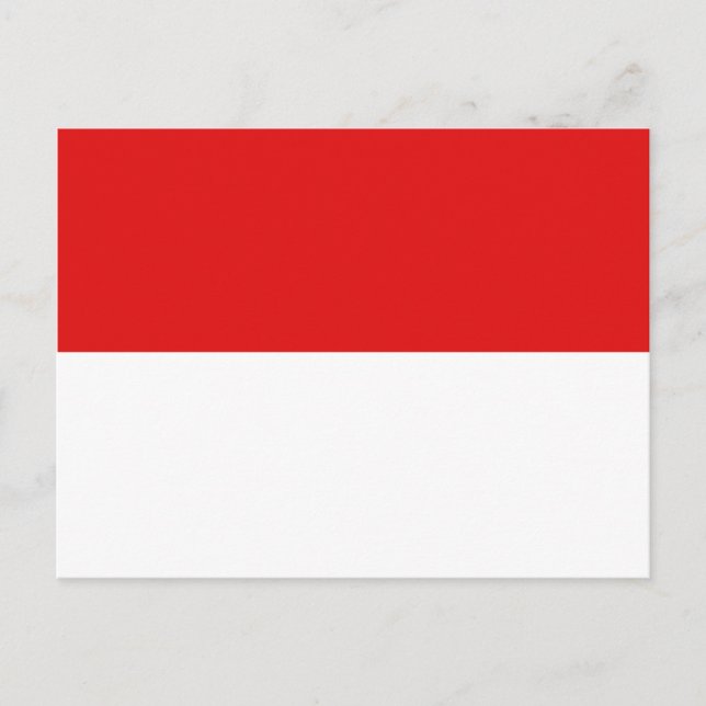 Indonesia Flag Postcard (Front)