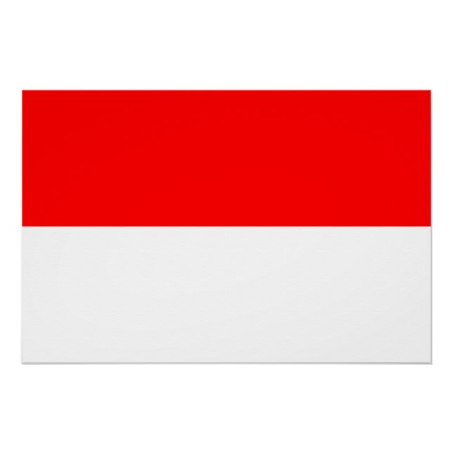 Indonesia Flag Poster (Front)