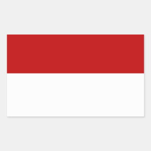 Indonesia Flag Rectangular Sticker
