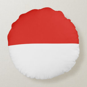 Indonesia flag round cushion