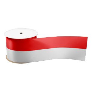 Indonesia Flag Satin Ribbon