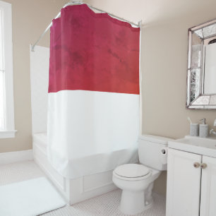 Indonesia Flag Shower Curtain