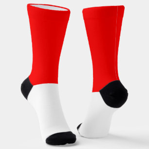 Indonesia Flag Socks