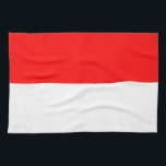 Indonesia Flag Tea Towel<br><div class="desc">Patriotic flag of Indonesia.</div>