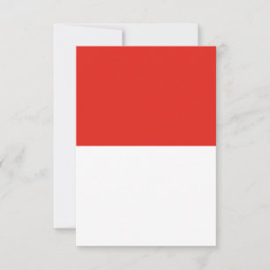 Indonesia flag thank you card