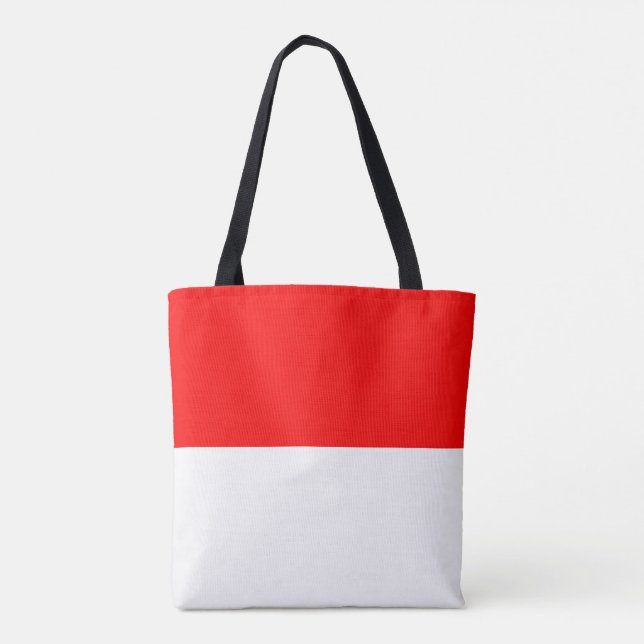 Indonesia Flag Tote Bag (Back)