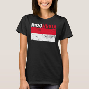 Indonesia Flag Vintage T-Shirt