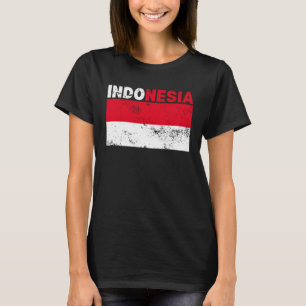 Indonesia Flag Vintage T-Shirt