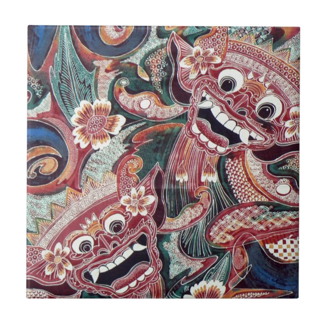 Indonesia graffiti tile (Front)