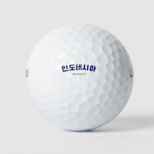 Indonesia in South Korea Hangul Golf Balls
